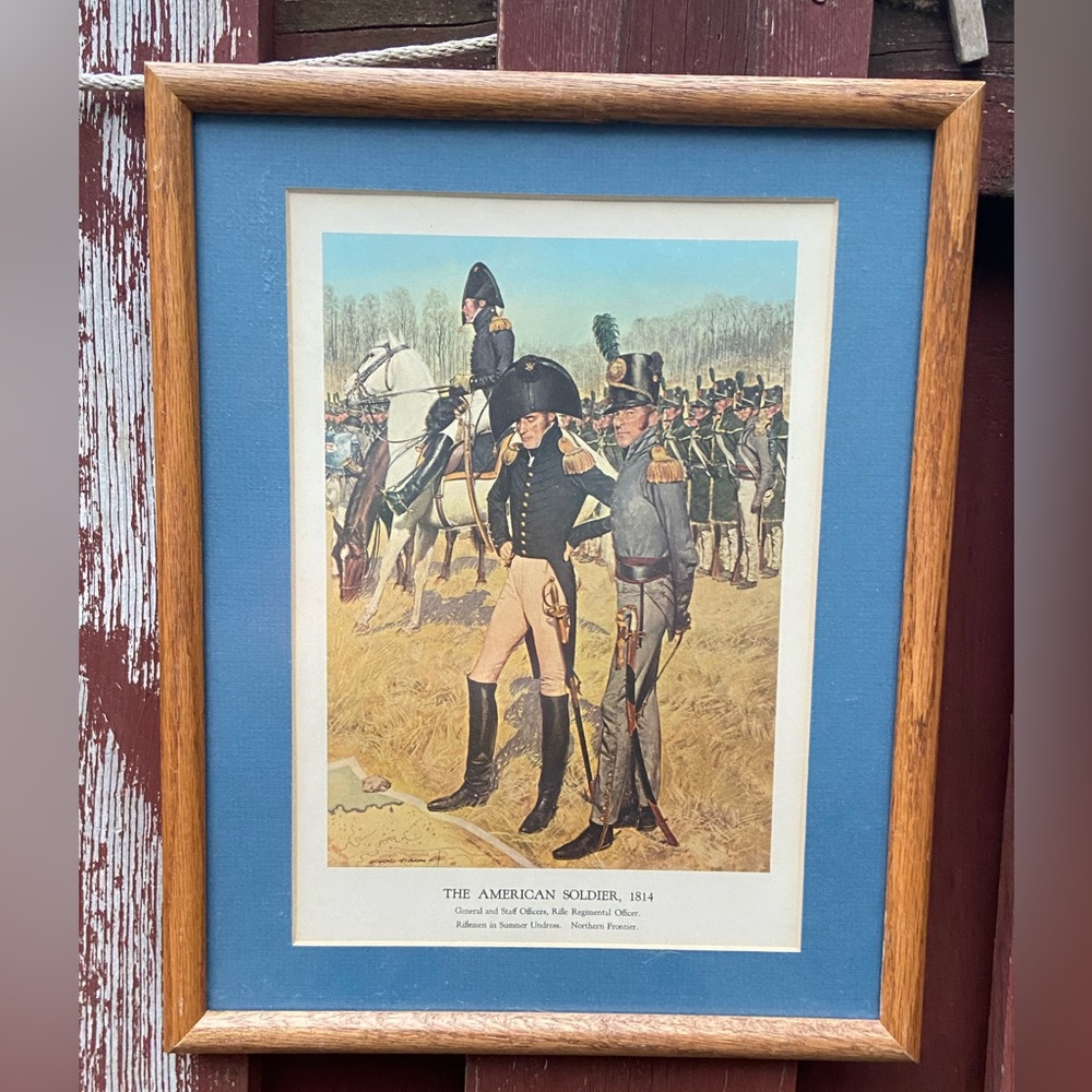 American Soldier 1814 Framed Print